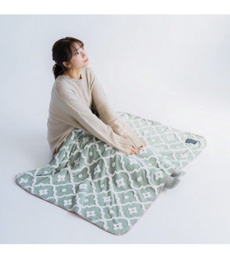 【AW新作】【残りわずか】モロッカン柄カットボアブランケット　S/Mサイズ