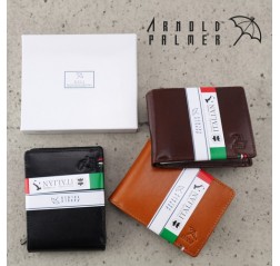 アーノルドパーマー（Arnord Palmer） イタリア革 二つ折り財布 ギフトケース入り 定番